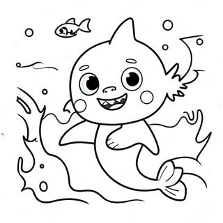 Baby Shark Halloween Coloring Page 79202-21426