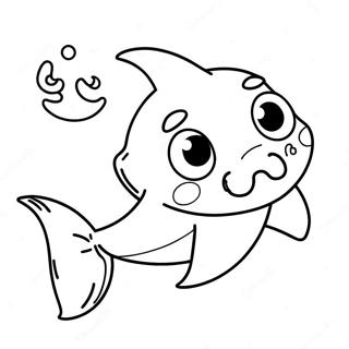 Baby Shark Halloween Coloring Page 79202-21427