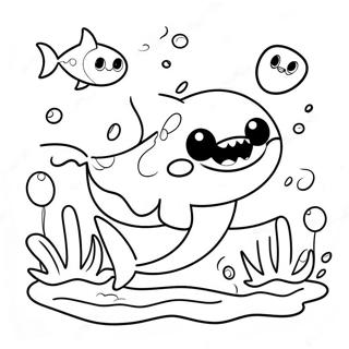 Cute Baby Shark Halloween Coloring Page 79203-21430