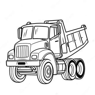 Dump Truck Coloring Pages