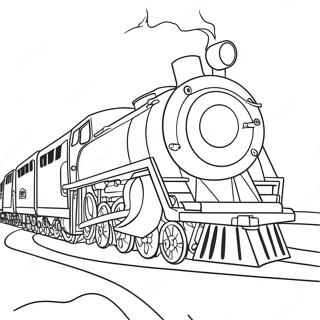 Polar Express Coloring Pages