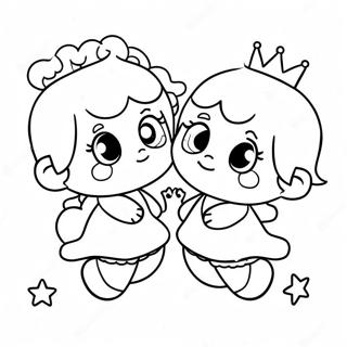 Little Twin Stars Coloring Page 79279-21485