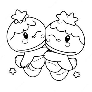 Little Twin Stars Coloring Page 79279-21486