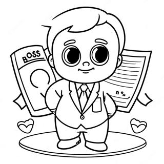 Boss Baby In A Suit Coloring Page 79332-21529