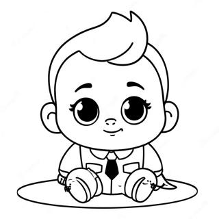 Cute Boss Baby Coloring Page 79335-21541