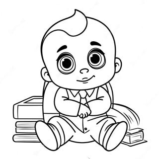 Cute Boss Baby Coloring Page 79335-21542