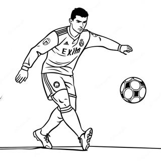 Cristiano Ronaldo Coloring Pages