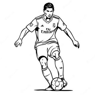 Cristiano Ronaldo In Action Coloring Page 7937 1933