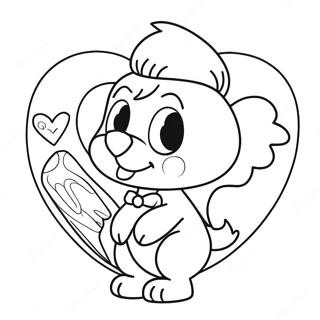 Bluey Valentine Coloring Page 79382-21567