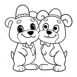 Bluey And Bingo Valentine Coloring Page 79383-21569