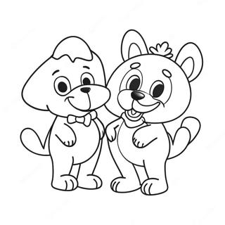 Bluey And Bingo Valentine Coloring Page 79383-21570