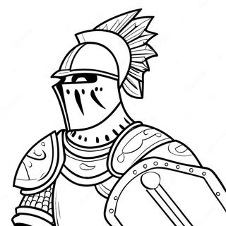 Brave Knight In Armor Coloring Page 79435-21609