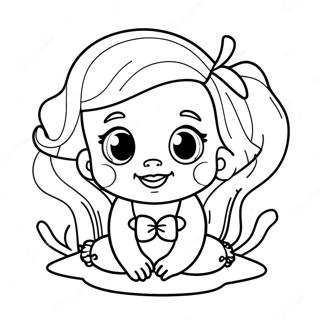 Adorable Baby Ariel Coloring Page 79563-21710