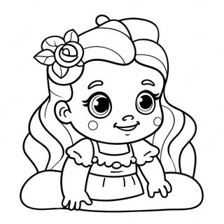 Cute Baby Belle Coloring Page 79564 21715