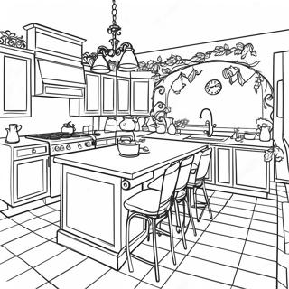 Kitchen Coloring Pages