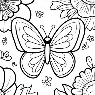 Colorful Butterfly Coloring Page 79615-21750