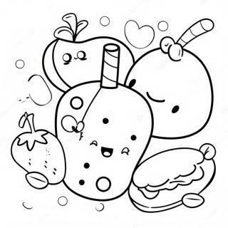 Easy Cute Food Coloring Pages