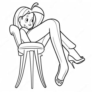 Cartoon Mommy Long Legs Coloring Page 79693-21808