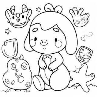 A For Adley With Fun Animals Coloring Page 79744-21844