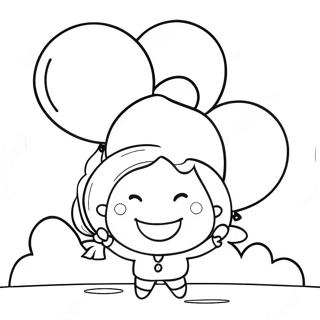 A For Adley With Exciting Balloons Coloring Page 79746-21849