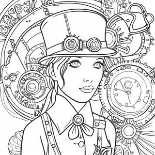 Steampunk Coloring Pages