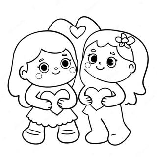 Preschool Valentines Coloring Pages