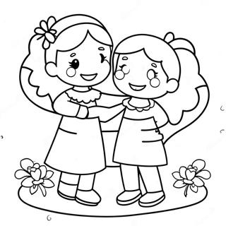 Preschool Valentines Coloring Page 80001-22034