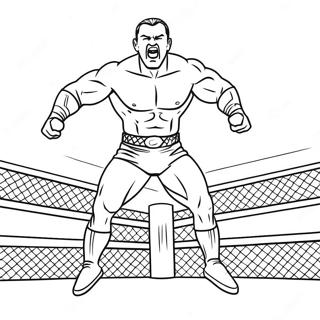 Wwe Wrestler Jumping On Opponent Coloring Page 80054-22077