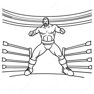 Wwe Wrestler Jumping On Opponent Coloring Page 80054-22080