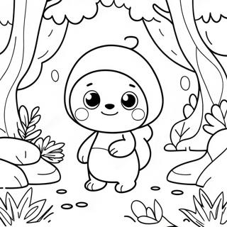Adventurous Pomni In A Magical Forest Coloring Page 80106-22121