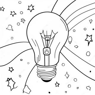 Colorful Christmas Light Bulb Coloring Page 80208-22198