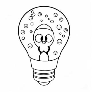 Sparkling Christmas Light Bulb Coloring Page 80209-22201