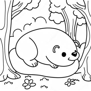 Hibernating Animals Coloring Pages