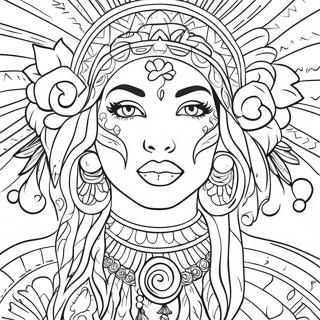 Vibrant Chicano Art Coloring Page 80337-22300