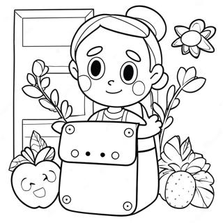 First Day Of Preschool Coloring Page 80387-22333