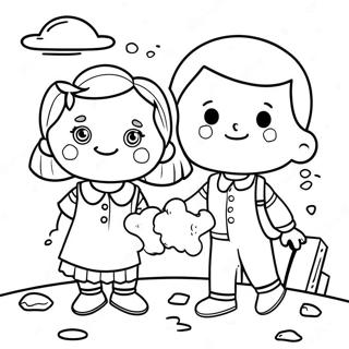 First Day Of Preschool Coloring Page 80387-22335