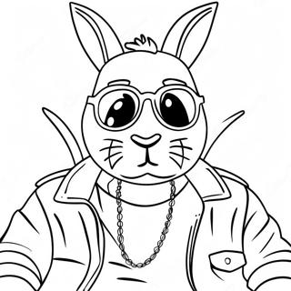 Bad Bunny Coloring Page 80413-22353