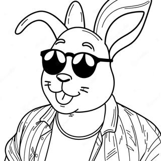 Bad Bunny Coloring Page 80413-22354