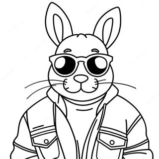 Bad Bunny Coloring Page 80413-22356