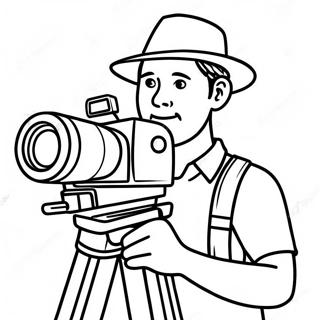 Cameraman Coloring Pages