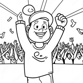 Excited Cameraman At A Concert Coloring Page 80491-22419