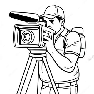Cameraman In Action Coloring Page 80494-22430