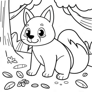 Woodland Animal Coloring Page 80565-22476