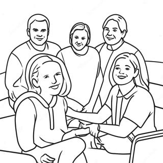 Supportive Recovery Group Coloring Page 80621-22530