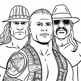 3 Marker Challenge Wwe Coloring Page 80667-22554