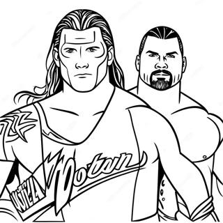 3 Marker Challenge Wwe Coloring Page 80667-22555