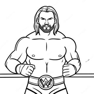 Wwe Champion In Action Coloring Page 80668-22557