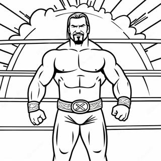 Wwe Champion In Action Coloring Page 80668-22558