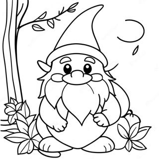 Fall Gnome Coloring Page 80693-22575