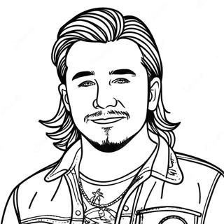 Morgan Wallen Coloring Page 80745-22615